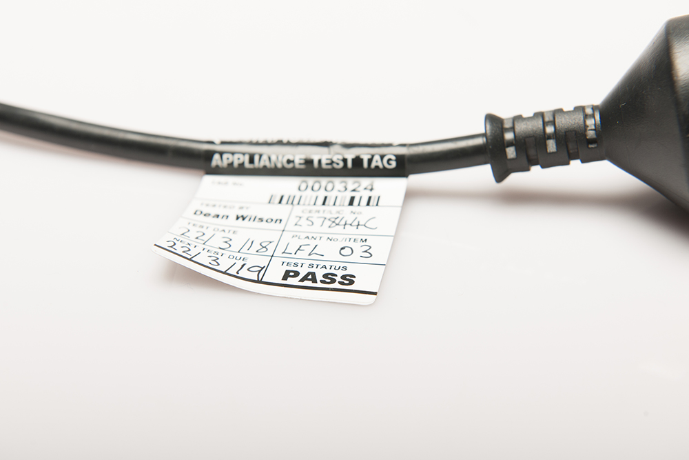 TAG1 Electrical Appliance Test Tag
